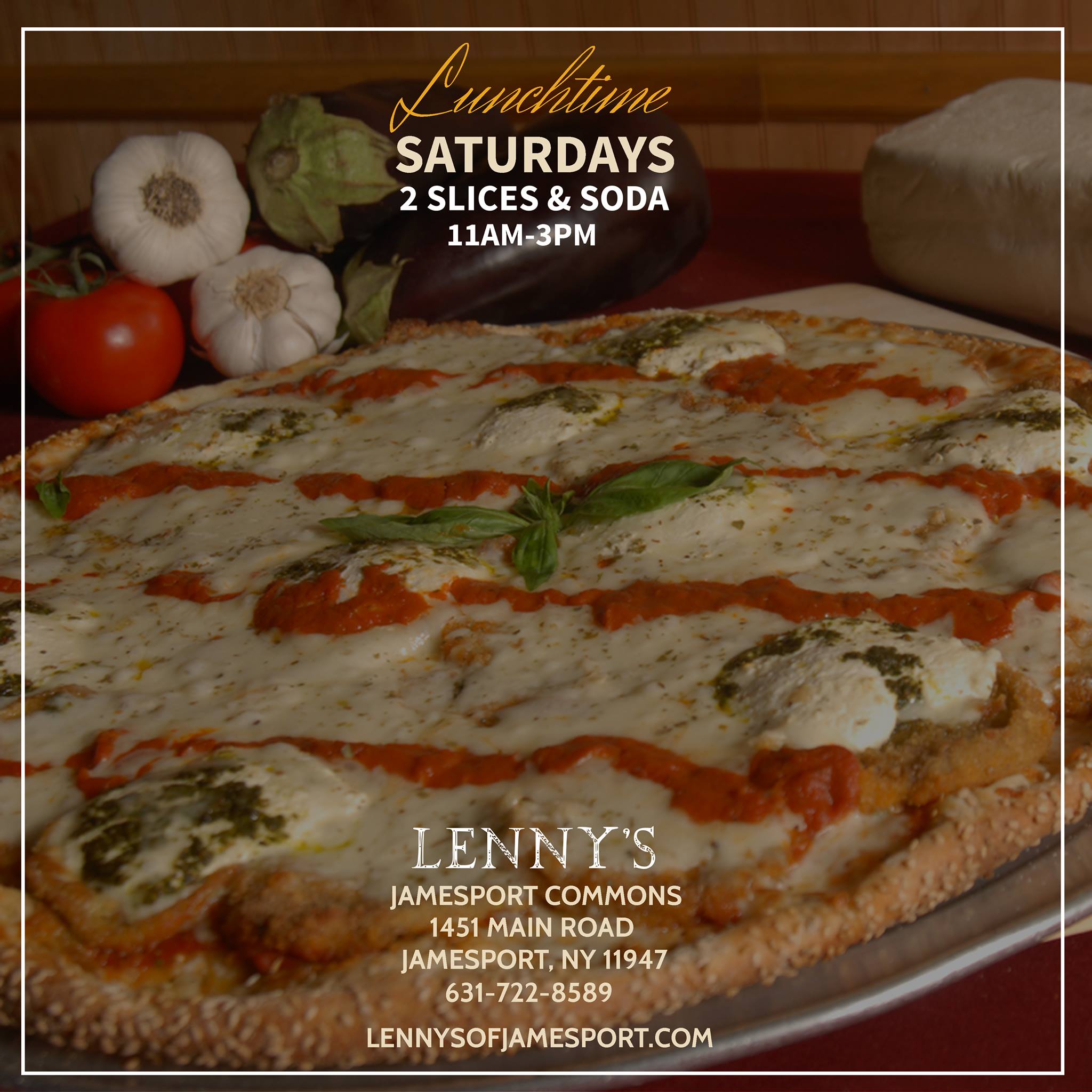 Lunchtime Saturdays Lennys Pizza and Bistro